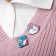 Set of badges (2 pcs.) "Comic", color in silver