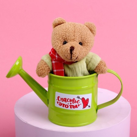 Soft toy "Happiness is you", Bear, Mix-1