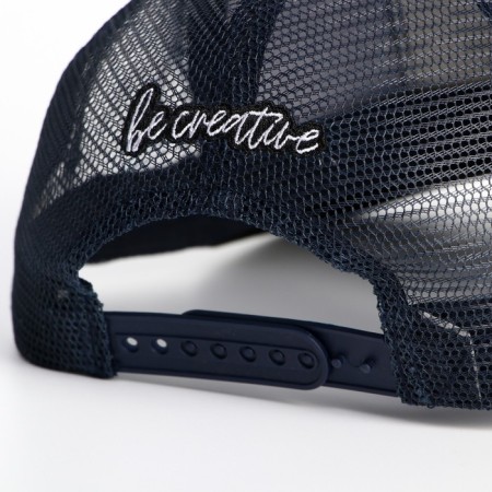 Men's cap with a net "Night", blue color, rn 56-3