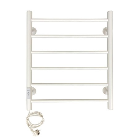 The electric heated towelputor "Sanprise" Aurora P6, 500x600 mm, left, white