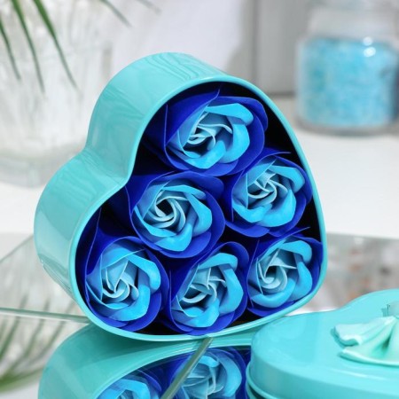 Soap roses, three -color, set of 6 pcs.-2
