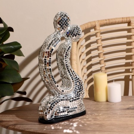 Abstraction "Together" ceramics, glass 22x8x40 cm-2