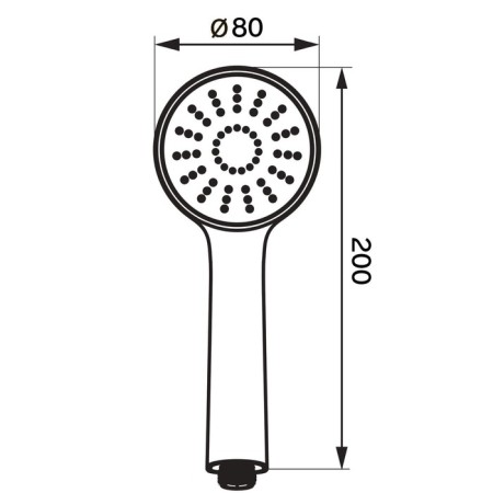 Shower Lake Zein Z0301, 3 modes, medium, plastic, chrome-9