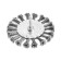 Metal brush for a tundra drill, with a hairpin, twisted wire, flat, 100 mm