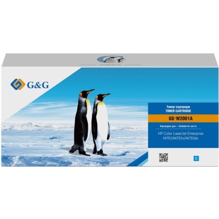 G&G GG-W2001A cartridge for HP Color Laserjet Enterprise M751DN, 6000 pages, blue color