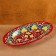The herringard Rishtan ceramics "Flowers", 24 cm, red, mix