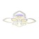 LED ceiling LED with Ambrella Light, Original, FA8844, 8XLED, 190 W, 14250LUM, 3000-6400K, white color.