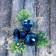 Decor "Winter Tale" Berries and Bells, 15 cm, blue