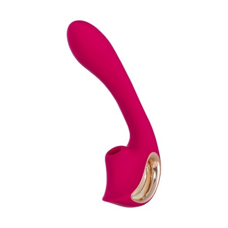 Unrealistic vibrator of the stiles stiles, 16.9 cm, silicone, pink color-9