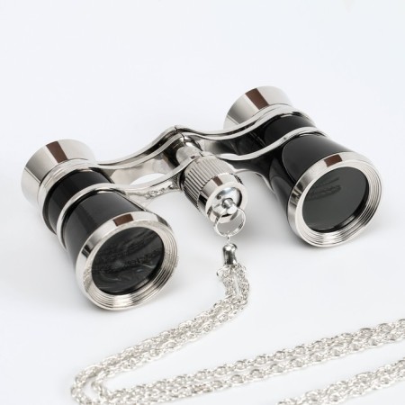 Theater binoculars 3x25 is chrome, black color-2