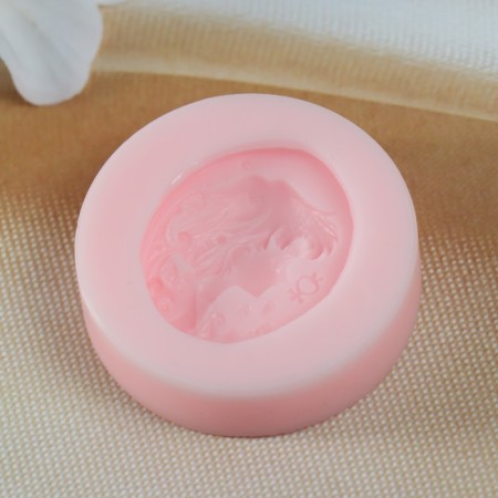 Silicone Mold No. 138 "Lady" 30x27mm-1