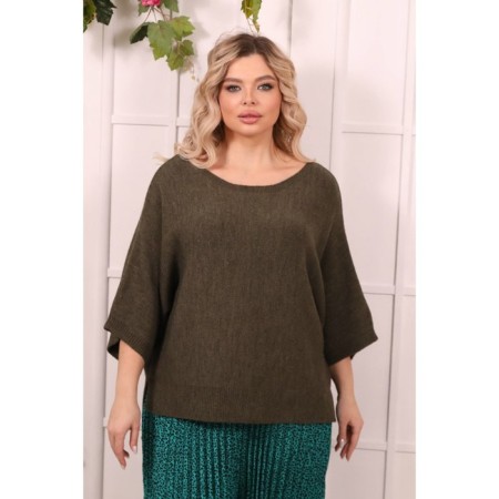 Female jumper, size 52, khaki color-9