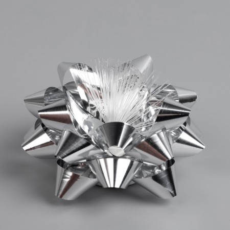 LED toy "Balt-star" 9 × 6 × 9 cm, batteries Lr44x3, glow of multi, silver-3