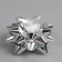 LED toy "Balt-star" 9 × 6 × 9 cm, batteries Lr44x3, glow of multi, silver