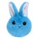 Soft toy-cords "Bunny", Blue color, 14 cm