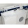 Sink over the Uperwood washing machine Marsal 120 cm, left, white