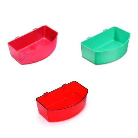 A hinged feeder, tray, 600 ml, plastic, mix-4