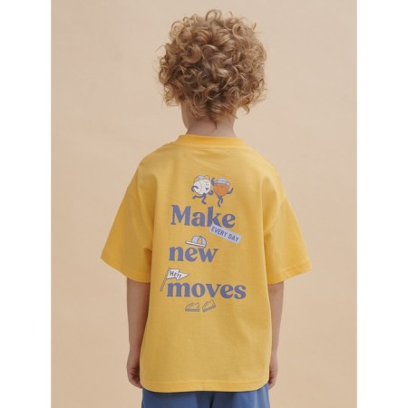 T -shirt for boys, height 140 cm, yellow color-2