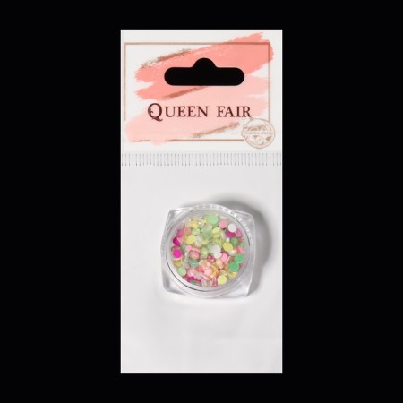 Rhinestones for "neon" decor, multi -sized, glow in the dark, multi -colored-4