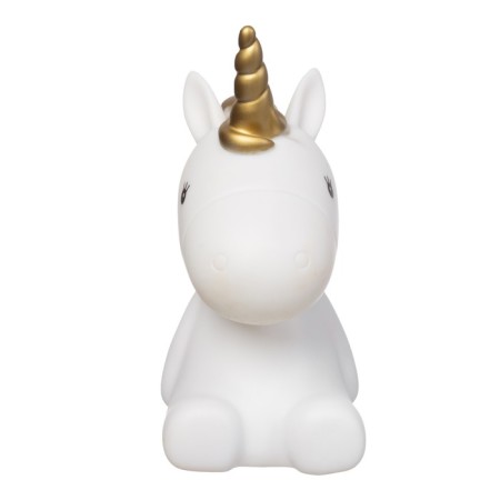 Nightnik "Unicorn in Gold" LED from batteries with a white-gold 9.5x14x20 cm Risalux-9