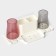 Holder for toothbrushes wall, with 2 glasses on Velcro, 31 × 9 × 14 cm, white color