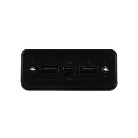 External battery 486, 20,000 mAh, Type-C/Lightning/MicroUSB cables, lantern, black-6