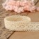 Knitted lace, 25 mm × 15 ± 1 m, beige color
