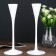 Glass "Narrow glass" White set 2 pcs 28.5x10.5x10.5 cm