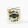 New Year's candle in a glass "Time of miracles and magic", aroma spruce bumps