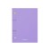 A notebook on rings A5, 80 sheets in the Erichkrause "Pastel", plastic cover, OFSET BOLK, 100%whiteness, mix