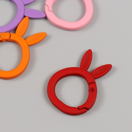 Carabiner Metal "Bunny Head" MIX 3.8x2.7 cm-3