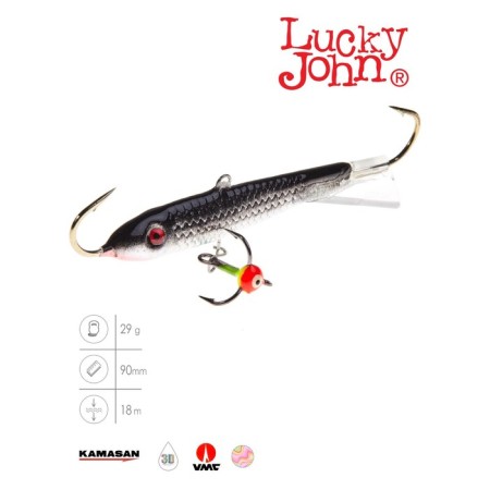 Balancir Lucky John Classic 9 + tee, 9 cm, color 13h blister