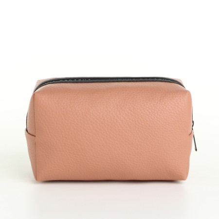 Cosmetic bag with zipper, Powder color-1