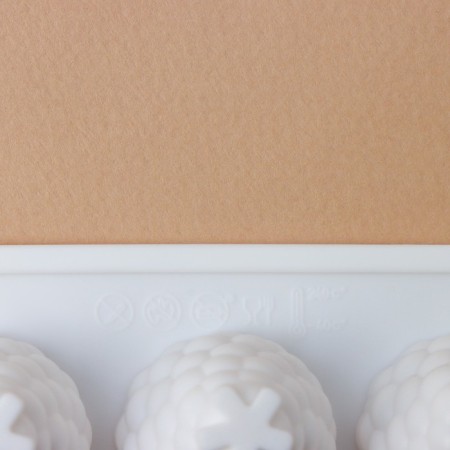 Form for mousse desserts and baking konfinetta “blackberry”, silicone, 29 × 16 × 2.5 cm, 35 cells (2.8 × 2.5 cm), white color-6
