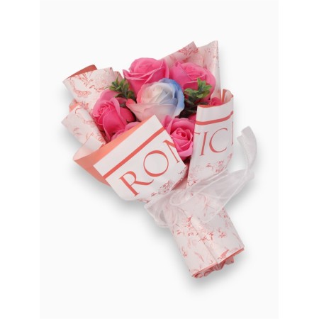 Bouquet of 6 pink roses and 1 designer rose-3