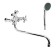 ROEGEN RP120A bath mixer, two -wound, with shower set, zinc, chrome