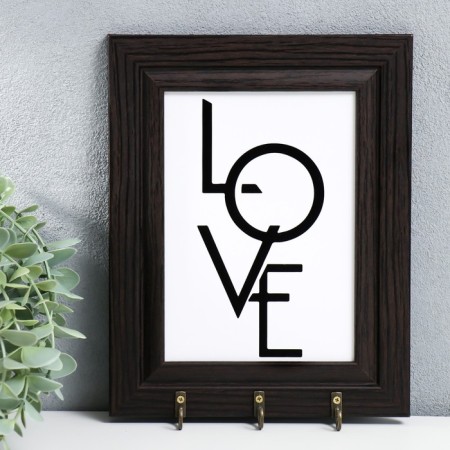 Open Key "Love" 19x24 cm Wenge