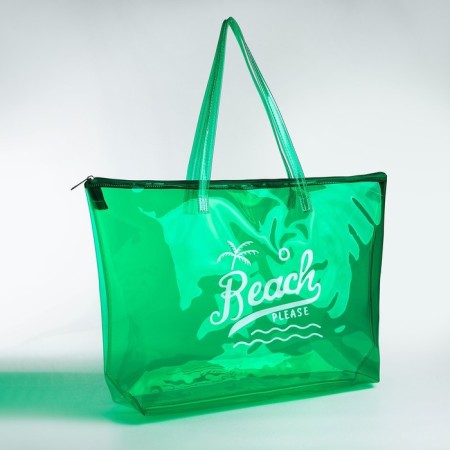 Bag Women's Beach Beach Please, 50x35x11 cm, green color-2