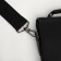 Male bag on the Textura valve, external pocket, black color