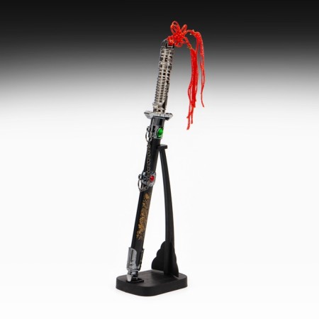 Souvenir dagger on a stand, on a sheath of a dragon, a handle in the shape of a light sword, 25 cm-1