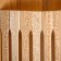 Layer wooden corner "Russian patterns" 31x27x11 cm