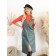 Women's dress, size 54, gray color