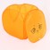 A basket for storing toys "fox" with a lid, 45 x 45 x 43 cm, orange