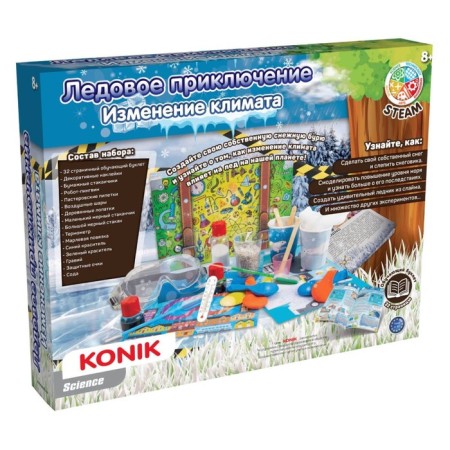 Konik Science Children's Creativity Set “Ice Adventure. Changing of the climate"-1