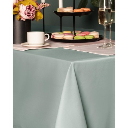 Round tablecloth, size 160x160 cm, olive color-1