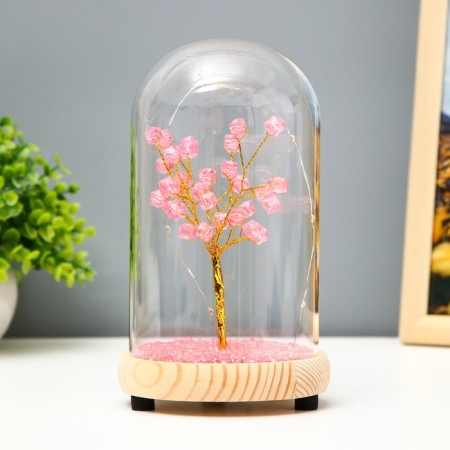 Nightlight "Flowers Pink" LED from batteries 3xlr44 11x11x19 cm Risalux-1