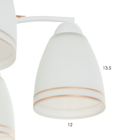 Franix chandelier 5he27 40w is white 54x54x30 cm Bayerlux-5