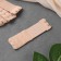Brutter's clatter for a bra, 3 rows 2 hooks, 3.2 × 10.5 cm, 5 pcs, beige color