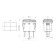 Klavichny switch 250V 6A (3C) On-OFF Blue with Mini backlight moisture protection Rexant