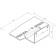 Bracket for PlayStation5, hidden installation, thickness 3 mm, wall, black